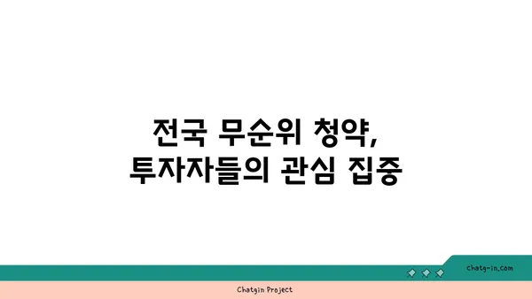 모아엘가 트레뷰, 전국 무순위로 강남직결 아파트 청약