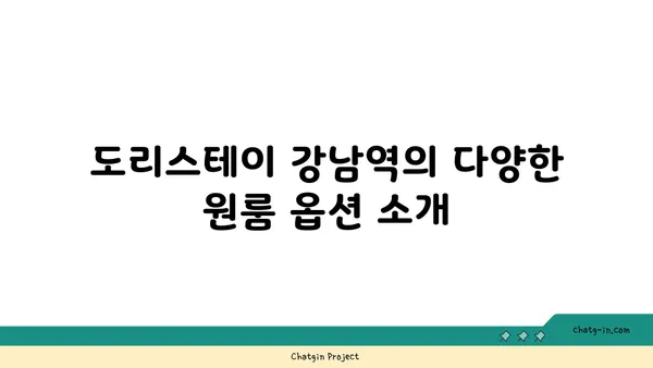 강남역역세권 원룸형 도리스테이 강남역