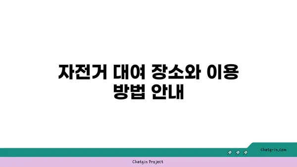 여의도 한강공원에서 자전거를 타고 자연의 아름다움을 만끽하자