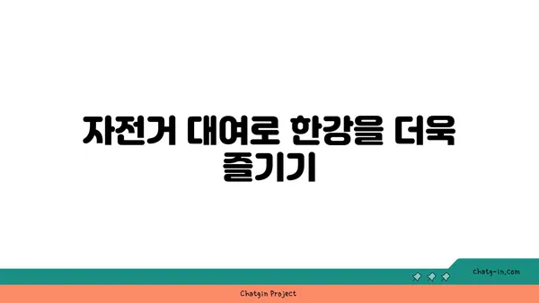 여의도 한강공원: 돗자리와 자전거 대여로 피크닉 즐기기