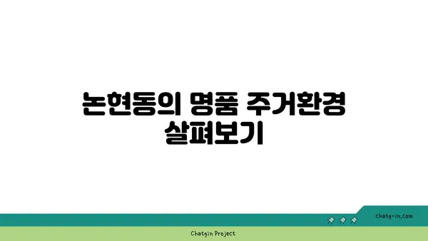 강남고급주거단지 논현동역세권 빌라: 힐타워아파트