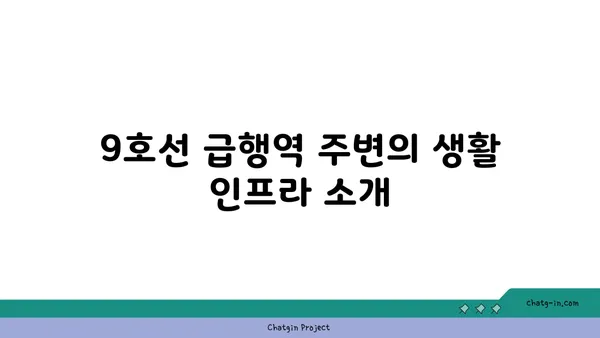 9호선 급행역 역세권 신축 아파트 알아보기