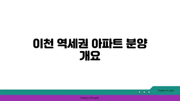 이천 역세권 아파트 분양정보