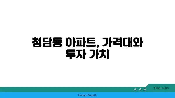 강남 역세권 신축 아파트 분양, 청담동 아파트 19억대~