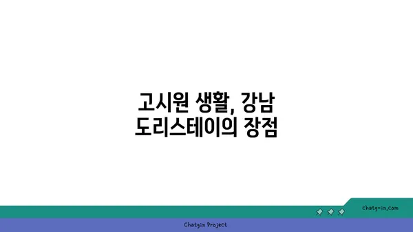 강남 도리스테이 원룸 고시원 역세권