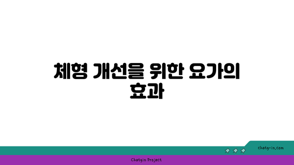 20대 여성을 위한 체형 개선 요가 루틴