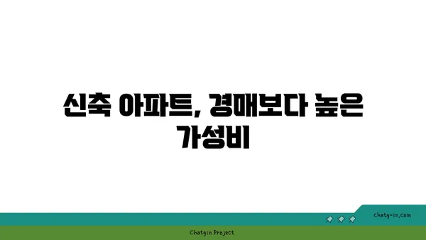 역세권 신축 소형 아파트 분양, 강남 아파트 경매보다 이로운