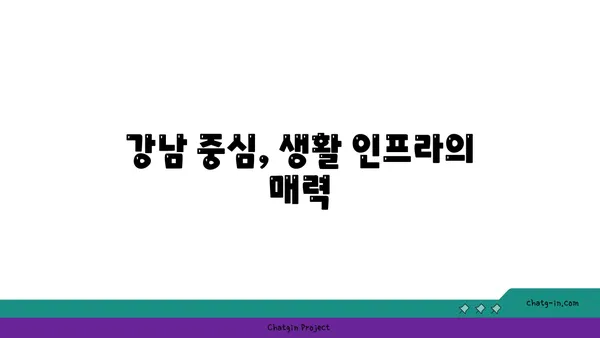 강남 중심 학교 인근 아파트, 가정을 둥꾸기에 최적의 선택