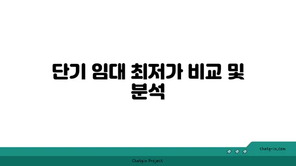 강남역세권 쓰리룸 아파트 단기 임대 최저가 안내