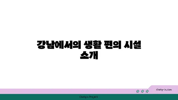 강남에서의 저렴한 거주: 쓰리룸 아파트 단기 임대