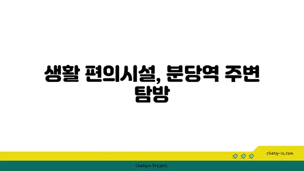 분당역세권 강남 19분 걸리는 더블역세권 아파트