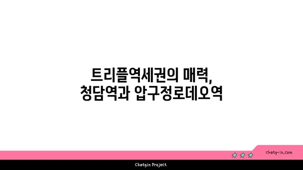 청담역, 압구정로데오역, 강남구청역 인접 트리플역세권 더테라스 하이앤드 아파트 오피스텔 특별 분양!