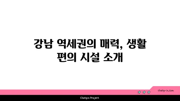 강남 역세권 풀옵션 쓰리룸 아파트, 1개월 단기 임대