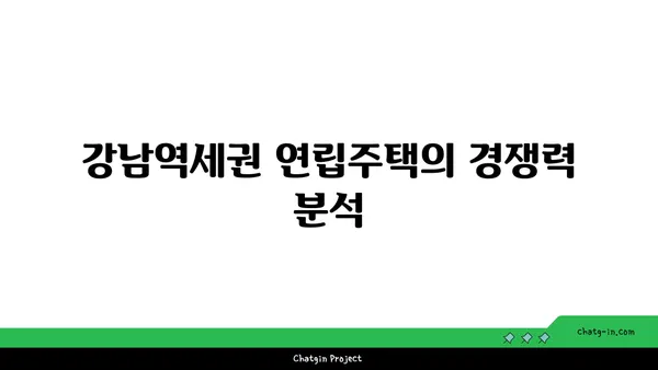 강남역세권 대규모 연립주택 시장 전망