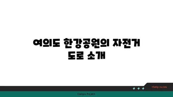 가족을 위한 최고의 자전거 타기 명소: 여의도 한강공원 가이드