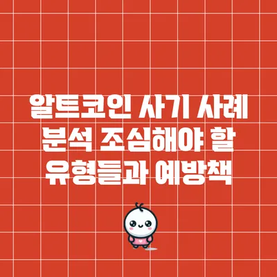 알트코인 사기 사례 분석: 조심해야 할 유형들과 예방책