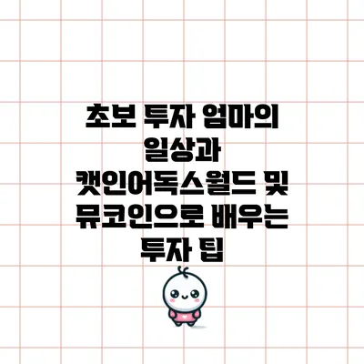 초보 투자 엄마의 일상과 캣인어독스월드 및 뮤코인으로 배우는 투자 팁