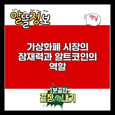 가상화폐 시장의 잠재력과 알트코인의 역할