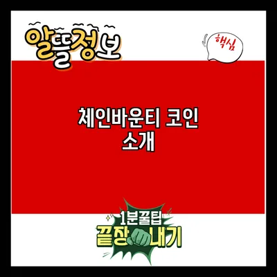 체인바운티 코인: 소개