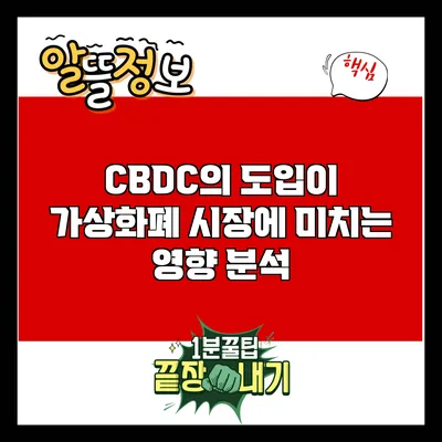 CBDC의 도입이 가상화폐 시장에 미치는 영향 분석