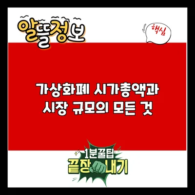 가상화폐 시가총액과 시장 규모의 모든 것