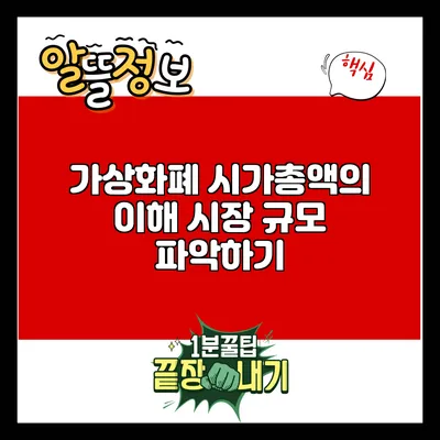 가상화폐 시가총액의 이해: 시장 규모 파악하기